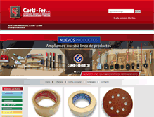 Tablet Screenshot of corti-fer.com.ar